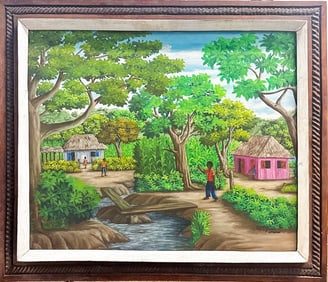 Ti Ville Original Painting by Guy F Joachim