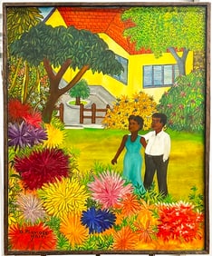Original Haitian Painting by D Pluvoise