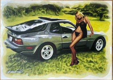 Blonde with Gray Porsche by Bobby RAW Womack