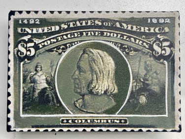 Columbus 1492 5 Dollars by Steve Kaufman SAK