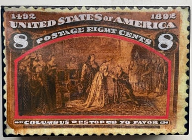 Columbus Restored to Favor 8 Cents by Steve Kaufman SAK