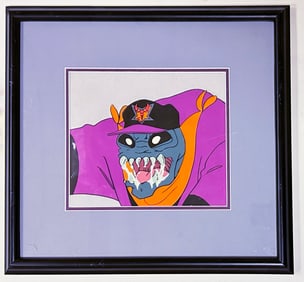 Bug Eyed Monster in Baseball Cap Production Cel