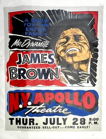 James Brown at The Apollo by Steve Kaufman