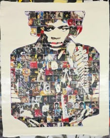 Jimi Hendrix Collage by Steve Kaufman