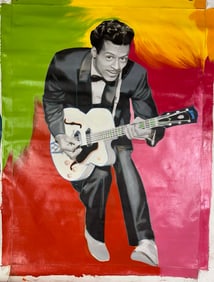 Chuck Berry by Steve Kaufman