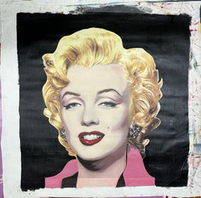 Marilyn on Black by Steve Kaufman