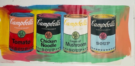 Four Campbell's Cans by Steve Kaufman