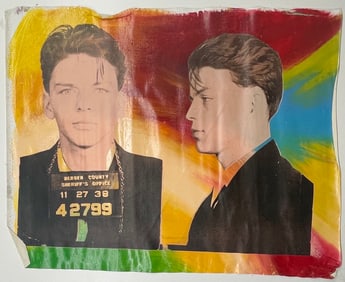 Sinatra Mugshot x2 by Steve Kaufman