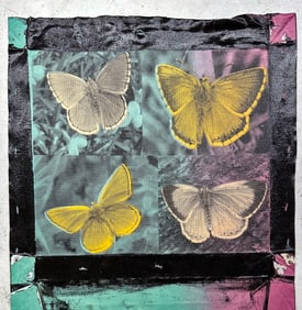 Butterfly 4 Panel by Steve Kaufman