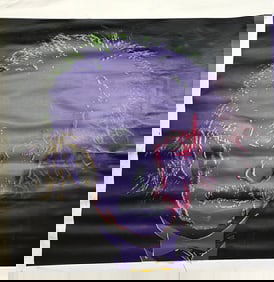 Albert Einstein Purple 1 by Steve Kaufman