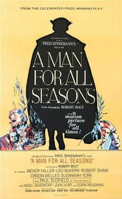 A Man For All Seasons Movie Poster Lithograph