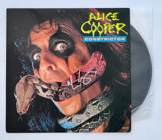 Signed Alice Cooper Constrictor w Record