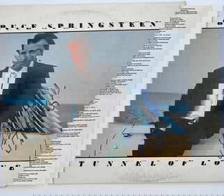 Signed Bruce Springsteen Tunnel of Love LP