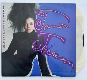 Signed Janet Jackson Single LP Record