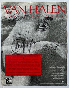 Signed Van Halen Hitmakers Magazine Cover