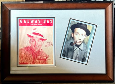 Signed Bing Crosby Galway Bay Plaque