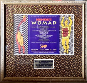 Bill Grahm Presents Concert Poster, Ben and Jerry's Womad