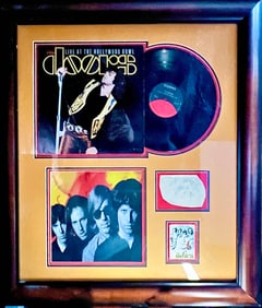 Signed The Doors Live LP Plaque