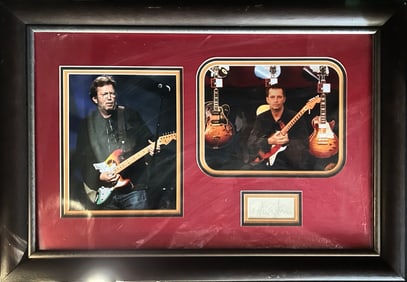 Eric Clapton Framed Autograph Plaque