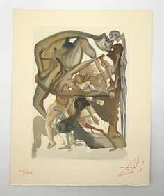 Divine Comedy Inferno Canto 11 by Salvador Dali