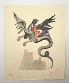 Divine Comedy Inferno Canto 17 by Salvador Dali