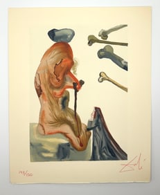 Divine Comedy Inferno Canto 18 by Salvador Dali