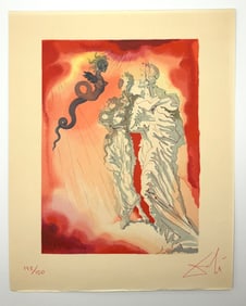 Divine Comedy Inferno Canto 21 by Salvador Dali