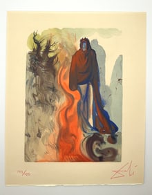 Divine Comedy Inferno Canto 34 by Salvador Dali