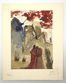 Divine Comedy Purgatory Canto 28 by Salvador Dali