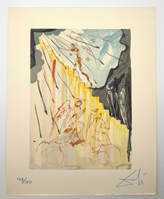 Divine Comedy Paradise Canto 21 by Salvador Dali