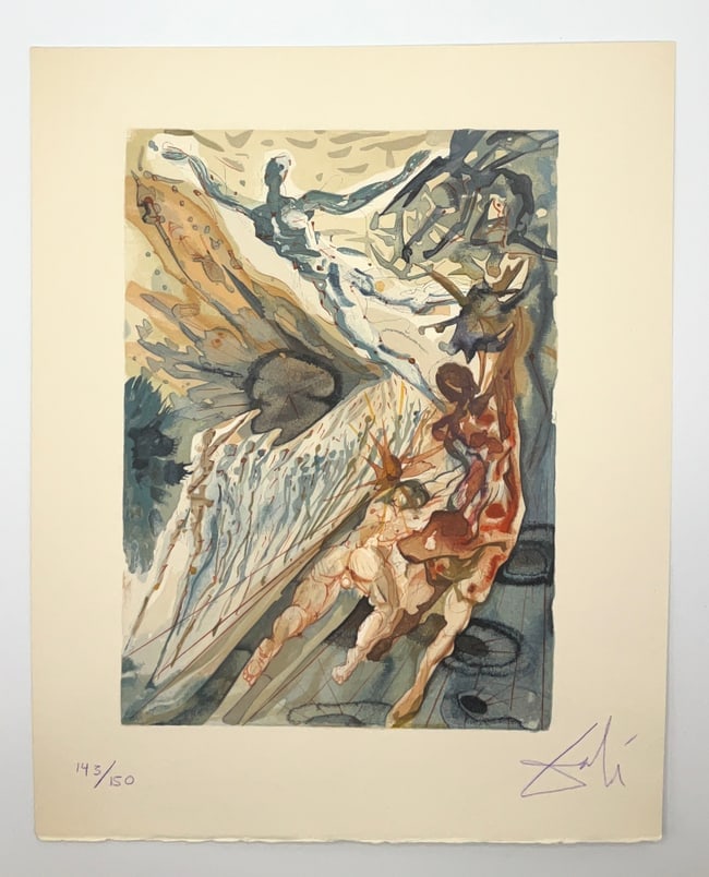 Salvador Dali's Divine Comedy: Surrealist master Salvador Dali's created 100 illustrations for a commemorative edition of The Divine Comedy. Dalí’s hyper realistic, bizarre imagery seemed like the perfect pairing to Dante’s vi