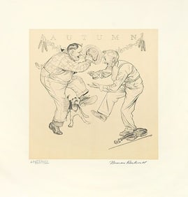 Autumn from Four Seasons Suite by Norman Rockwell