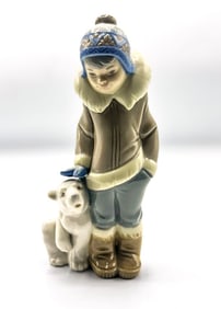 Boy with polar bear 1984, Lladro