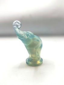 1930 Stylized Small Elephant Figurine, Sabino France