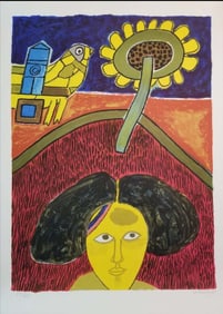 Corneille(Cornelius Van Beverloo/Corneille Guillaume Beverloo) . Titled " Le Tournesol "