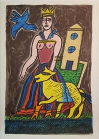 Corneille(Corneille Guillaume Beverloo) . Titled " Legende D'Une Reine 2 "