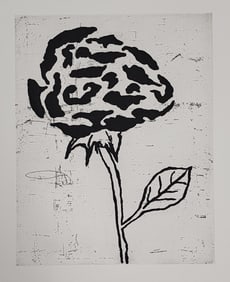 Donald Baechler Titled "Flower - Floral suite"