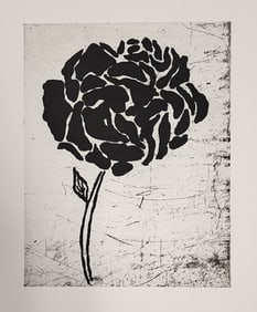 Donald Baechler Titled "Flower - Floral suite"