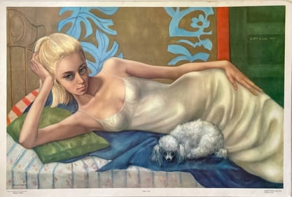 Circa, a rare hand-signed lithographic poster by Margaret Keane