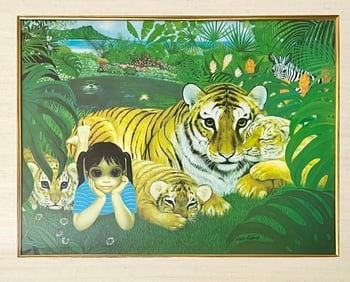 Lion and Lamb by Margaret Keane