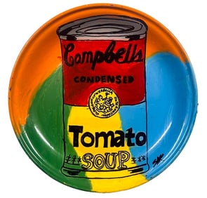 Cambpbells Tomato Soup Plate by Steve Kaufman