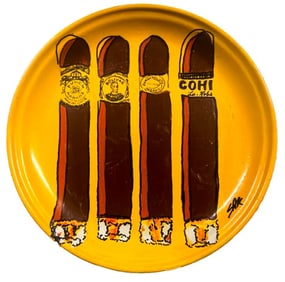 Cohiba Cigar Plate by Steve Kaufman