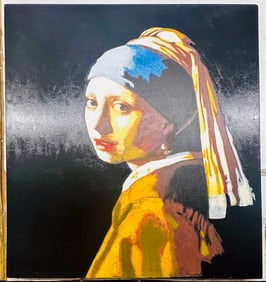 Girl With A Pearl Earring, Vermeer Homage by Steve Kaufman