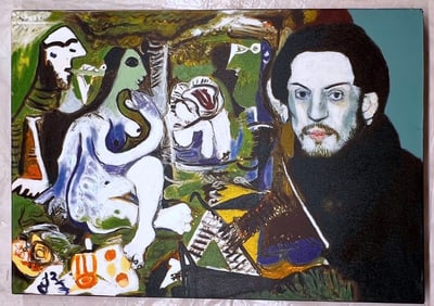 Picasso Painting by Steve Kaufman