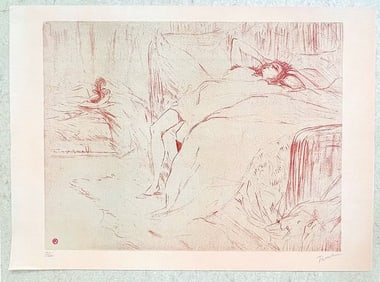 Untitled (Woman in provocative pose) by Henri De Toulouse–Lautrec