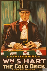 The Cold Deck 1917 Movie Poster Lithograph