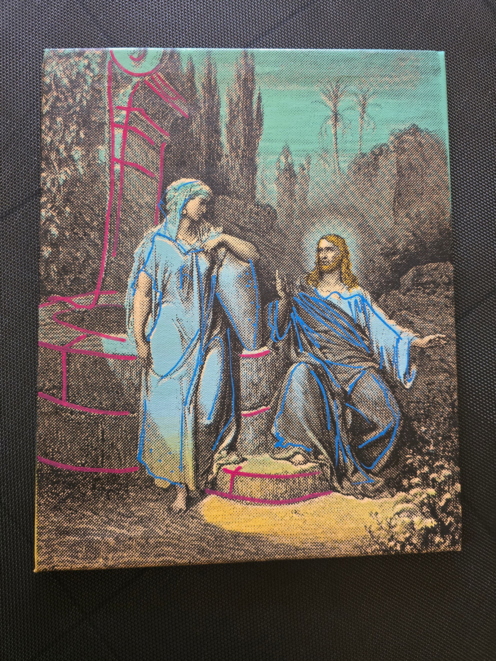 Steve Kaufman ,Warhol protege exclusive collection Jesus and Mary (1 of 2)