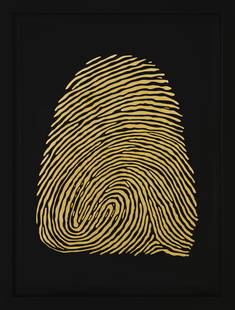 JOHNATHAN SCHULTZ Refined #4, 2021: Elevate your space with Refined #4, 2021 by contemporary artist Johnathan Schultz, a captivating work that blends innovation and elegance. This striking piece, created using textured fingerprint and