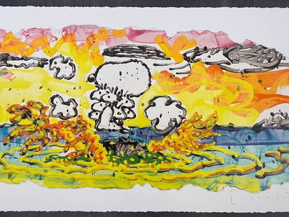 Chop Chop by Tom Everhart: Ignite your collection with the electrifying Chop Chop by Tom Everhart, a masterful artist renowned for his vibrant, expressive takes on Charles Schulz’s Peanuts characters. This mixed media print