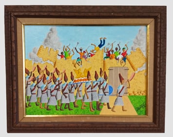 Original Haitian Painting by Jean-Baptiste Bottex Jericho